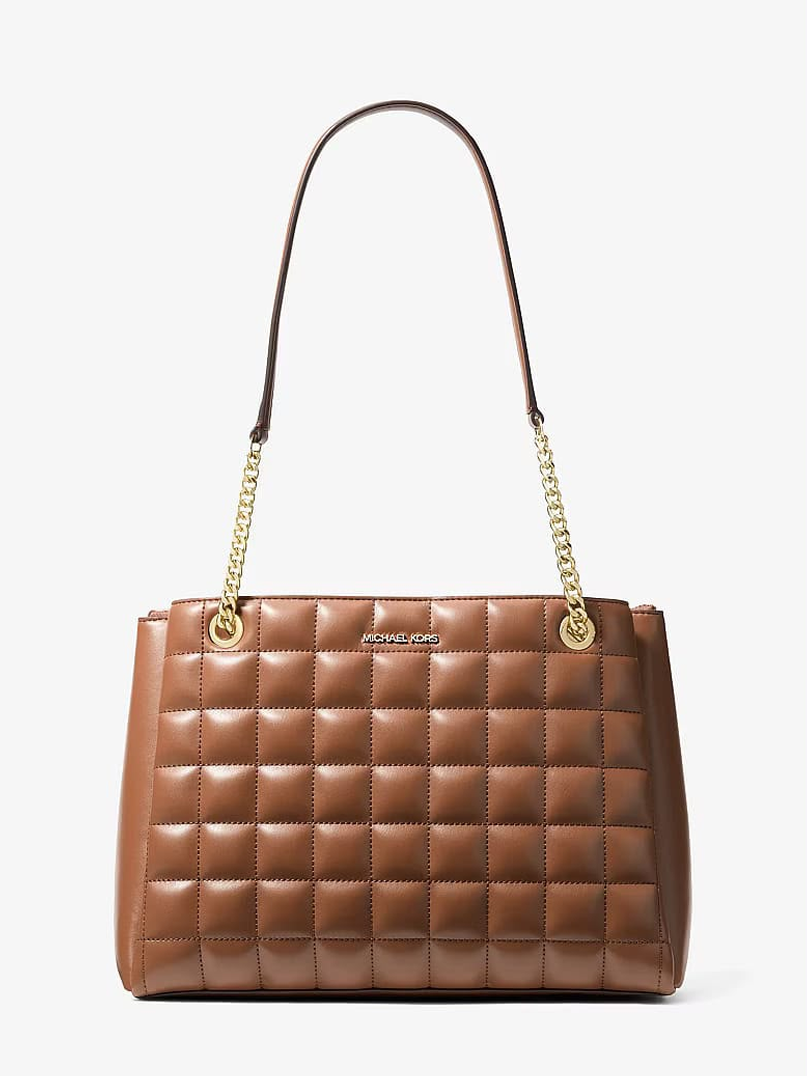 Michael Kors Quilted Leather Chain Shoulder Bag