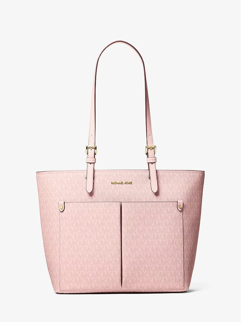 Michael Kors Jet Set Medium Signature Logo Pocket Tote