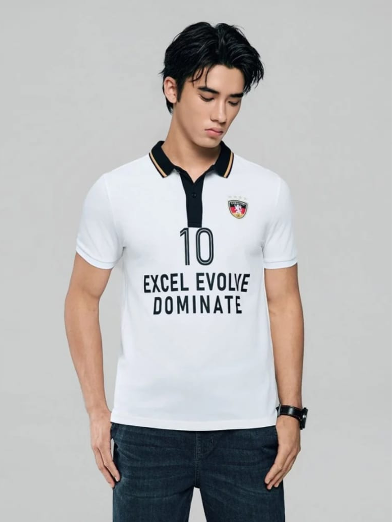 Giordano white polo shirt