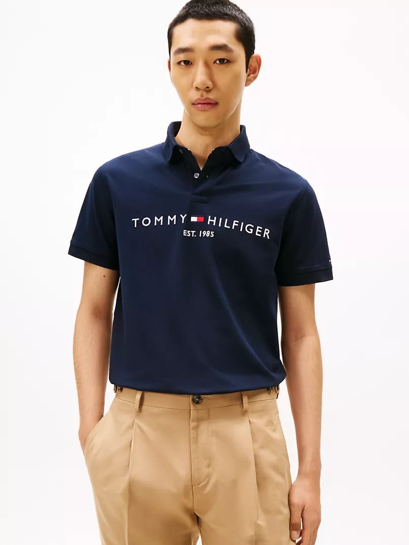 Tommy Hilfiger dark navy polo shirt