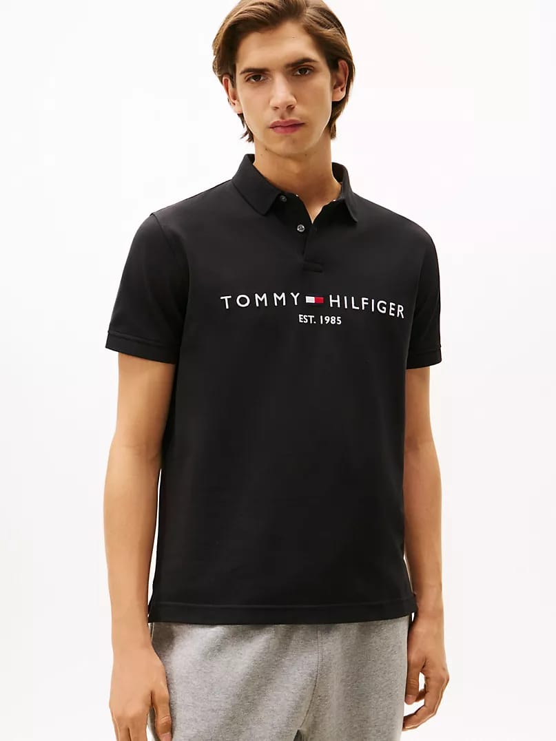 Tommy Hilfiger black polo shirt