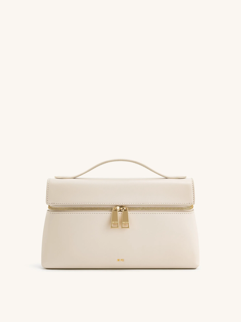 JW PEI Thea Vanity Top-Handle Bag in Ivory