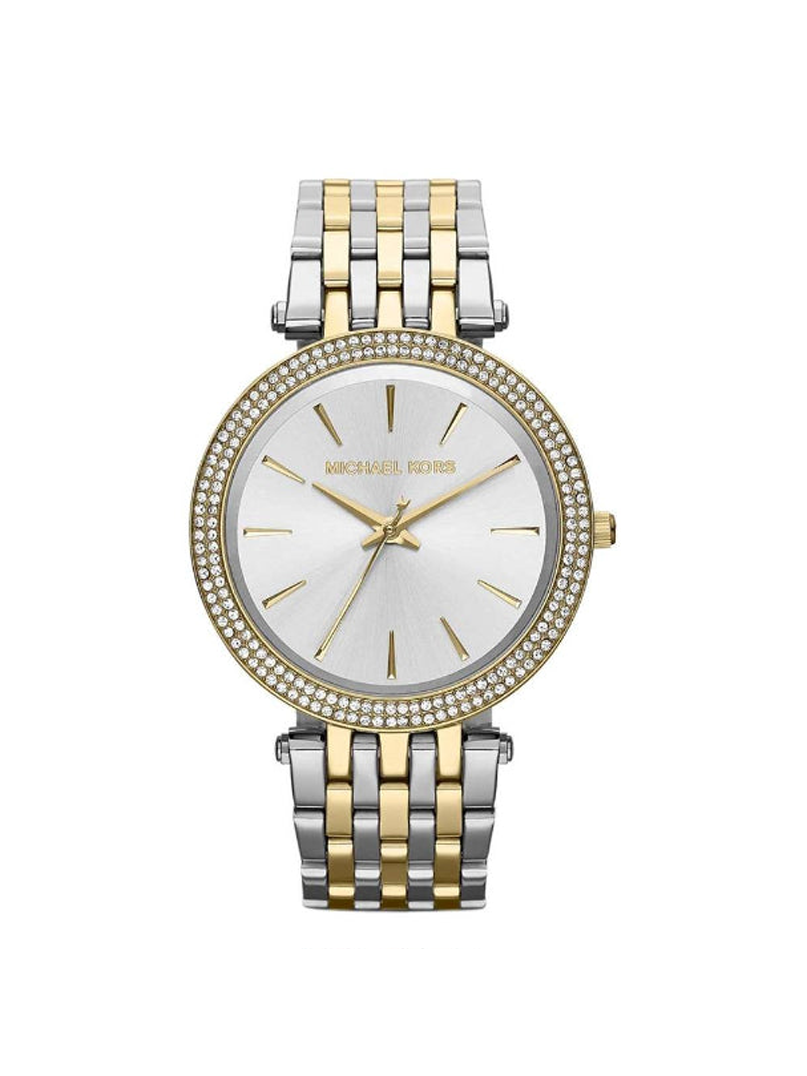 Michael Kors Two-Tone Silver & Gold Crystal Watch
