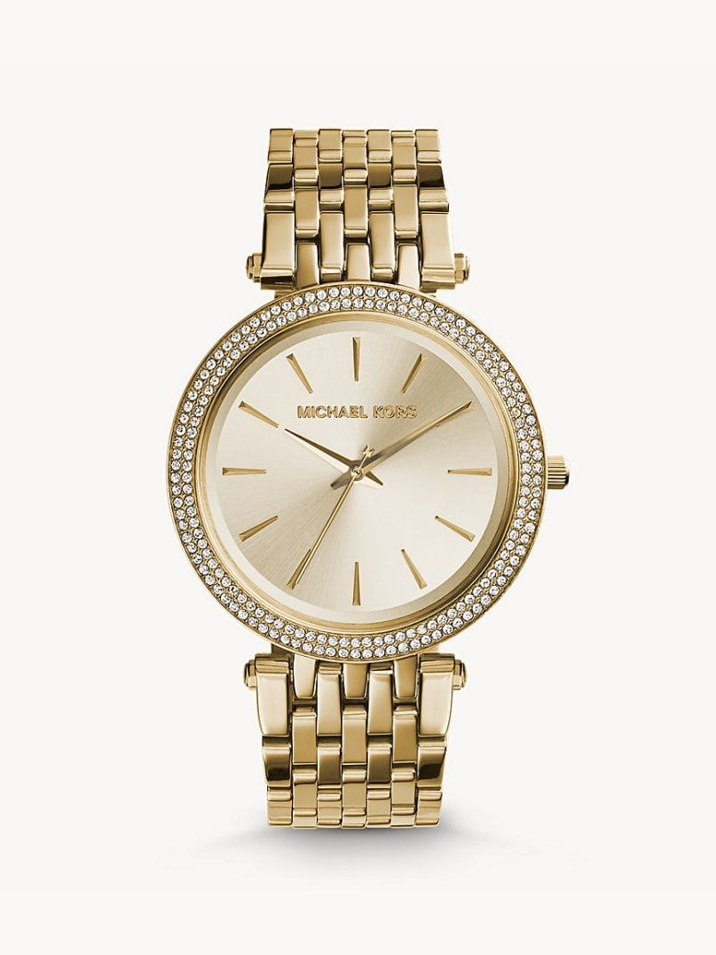 Michael Kors Gold-Tone Crystal Watch
