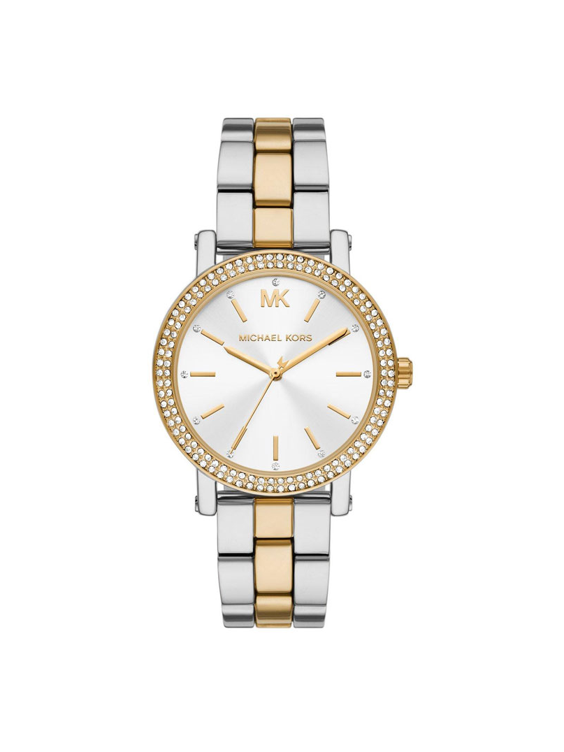 Michael Kors Two-Tone Silver & Gold Crystal Watch