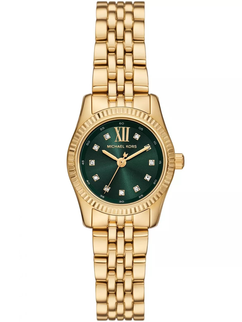 Michael Kors Gold-Tone Emerald Green Dial Watch
