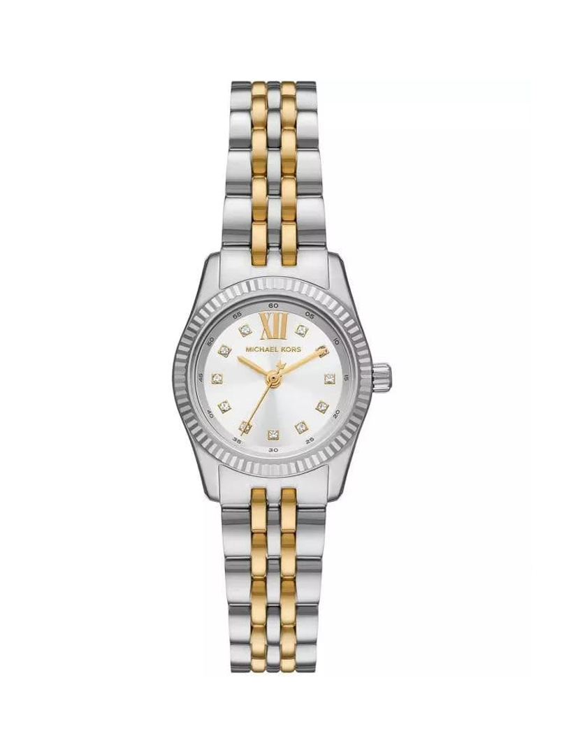 Michael Kors Two-Tone Silver & Gold White Dial Watch