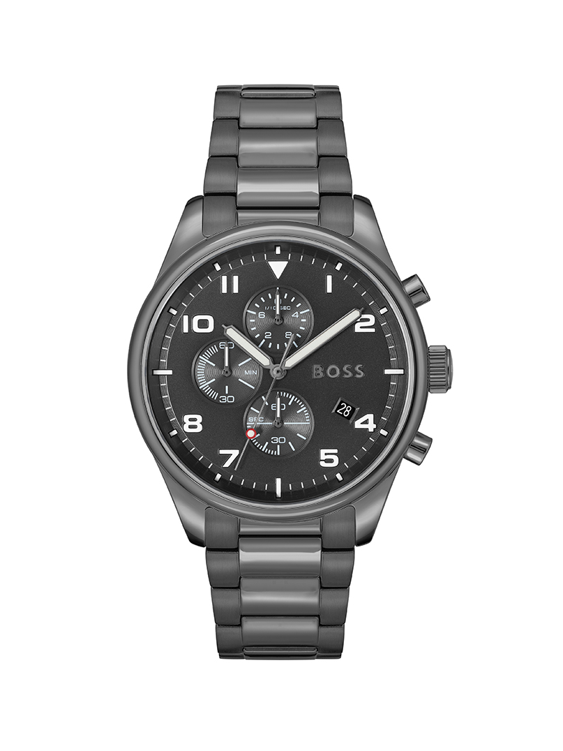 Hugo Boss Gunmetal Grey Chronograph Watch